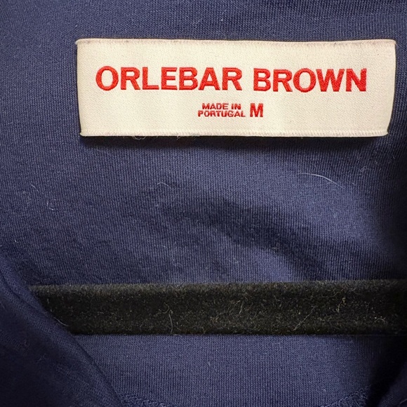 Orlebar Brown Sebastian Polo Shirt Navy Blue | 100% Size M - Picture 4 of 5